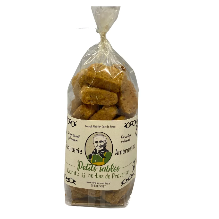 Petits sablés au comté et herbes de Provence