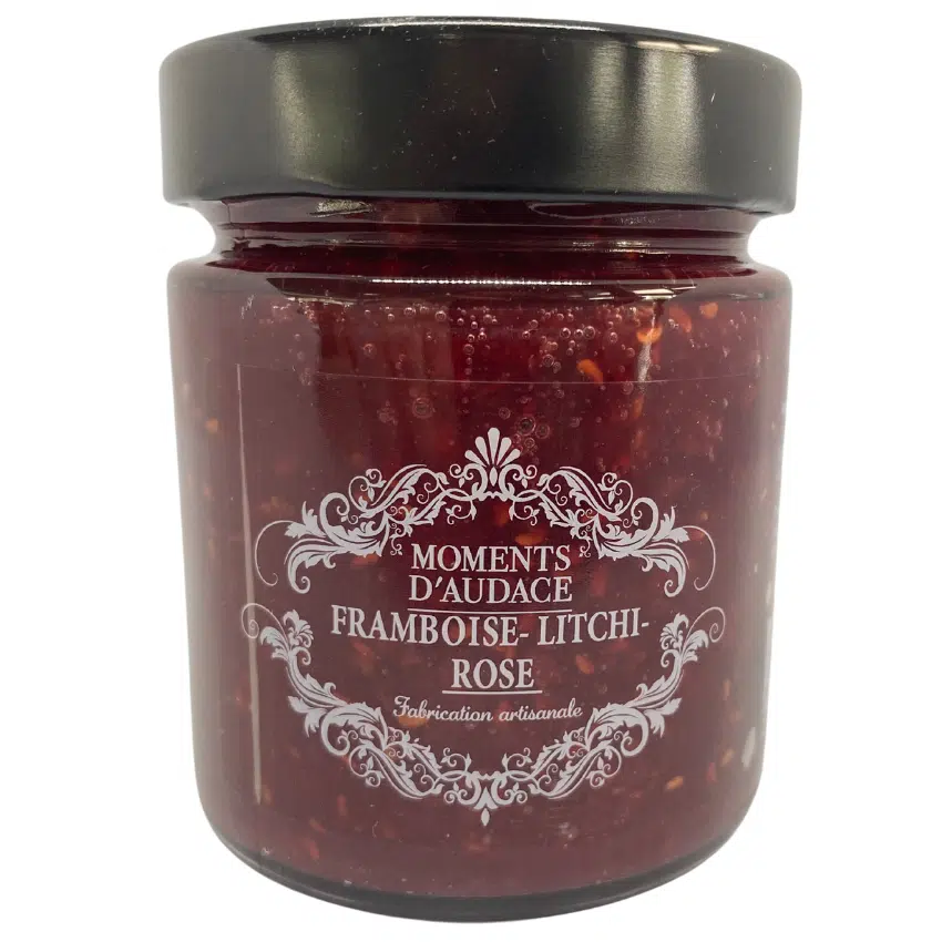 Confiture Framboise-Litchi-Rose (145g)