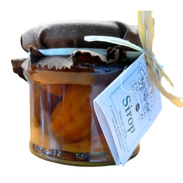 Poires tapées au sirop
