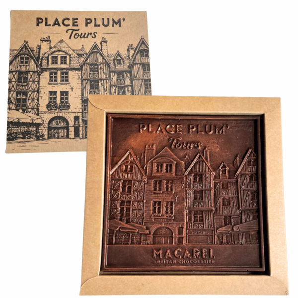 Tablette chocolat noir inclusion noisette "place plum'"